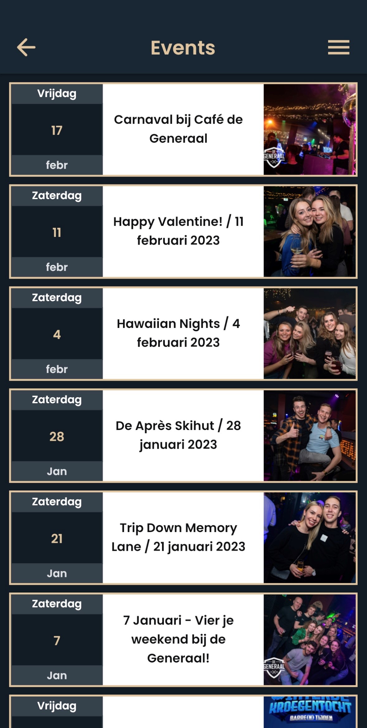 screenshot events